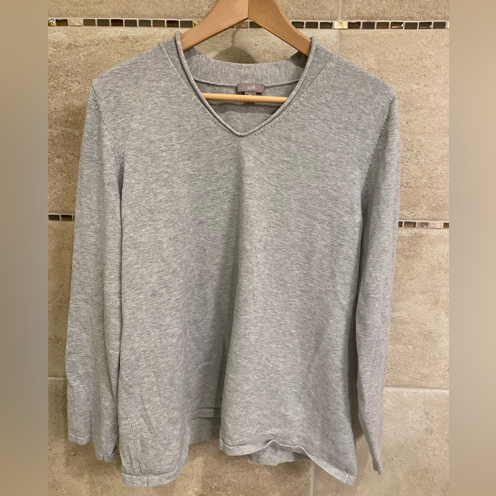 J Jill, gray sweater, XL